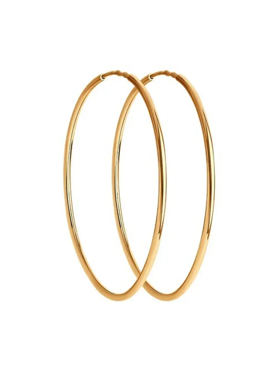 Серьги конго женские из золота 375 пробы