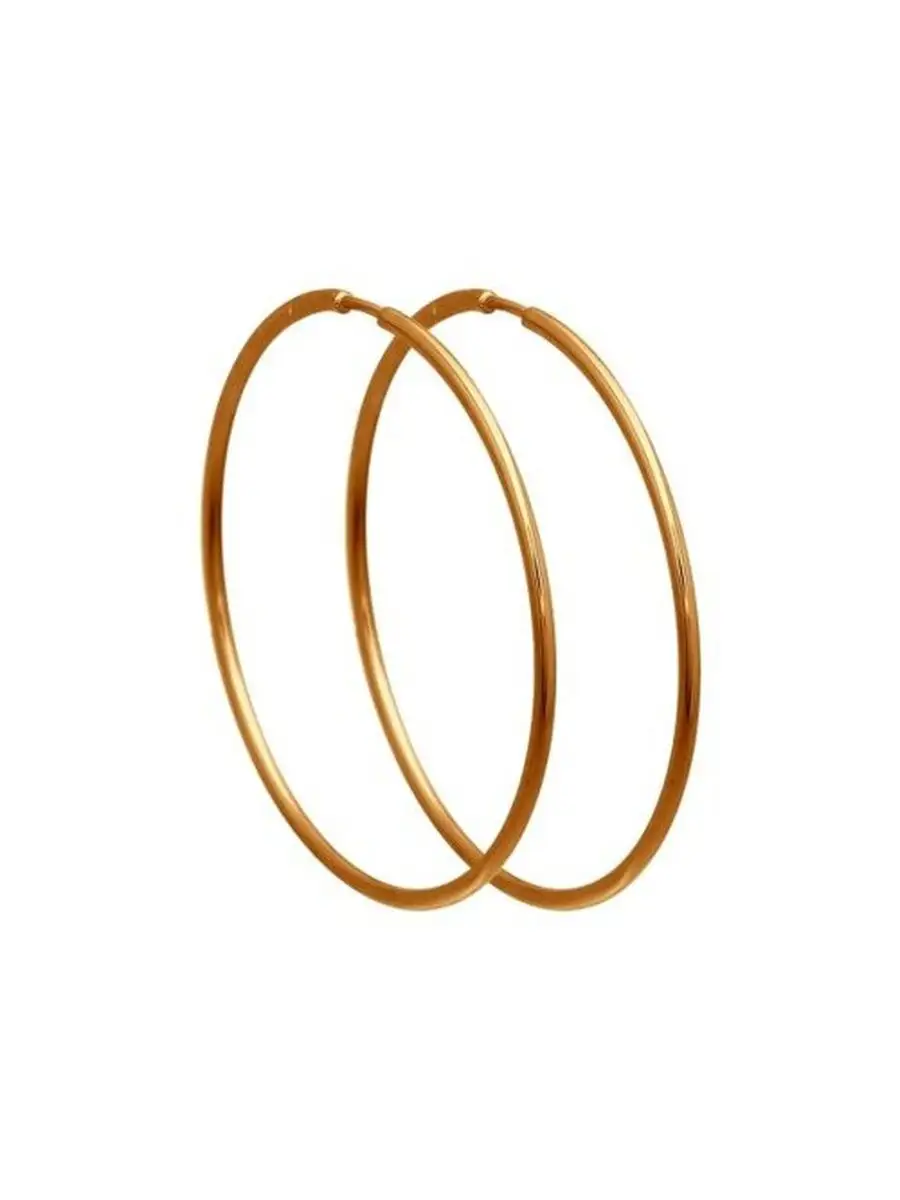 Серьги конго из золота 375 пробы