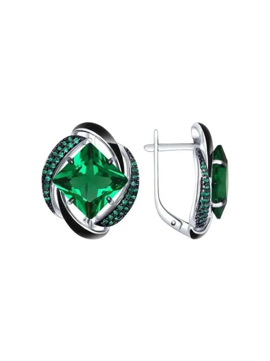 Ювелирные серьги из серебра