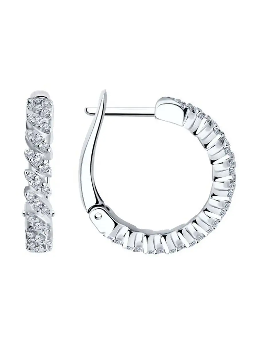 Ювелирные серьги из серебра