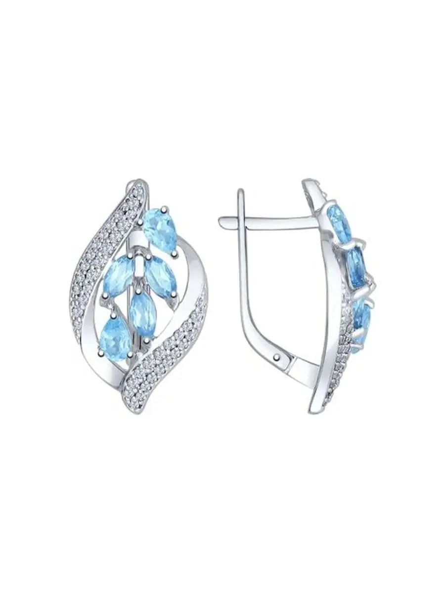 Ювелирные серьги из серебра