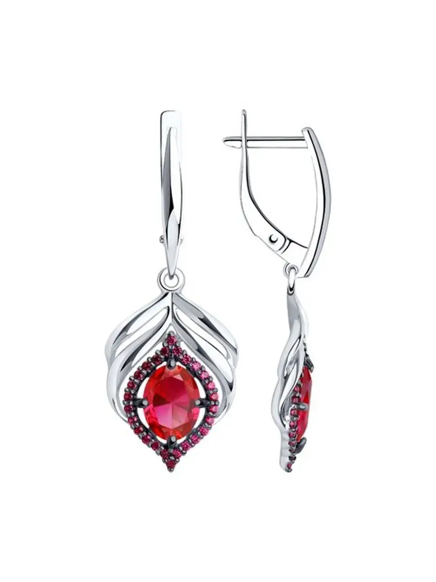 Ювелирные серьги из серебра