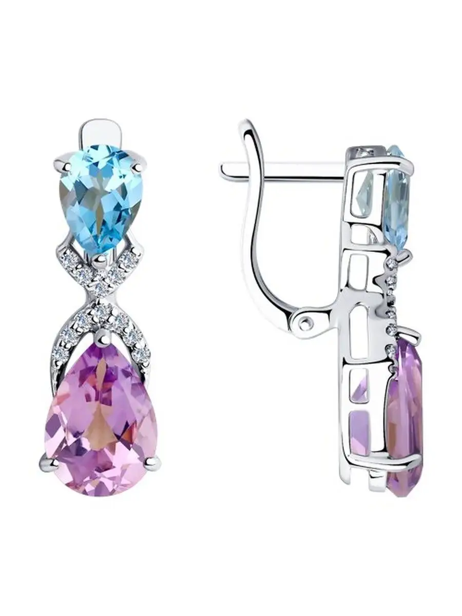 Ювелирные серьги из серебра
