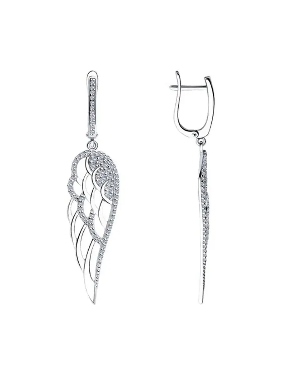 Ювелирные серьги из серебра