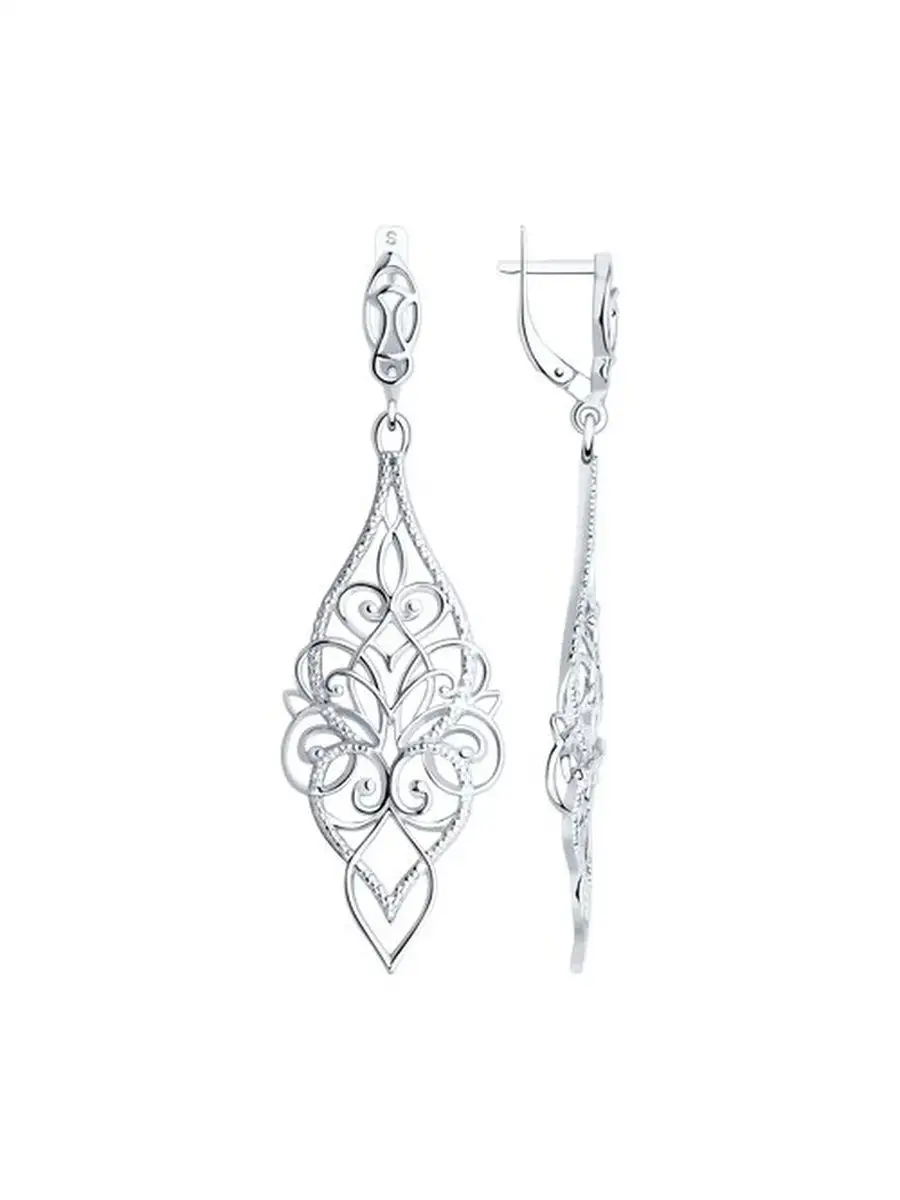 Ювелирные серьги из серебра