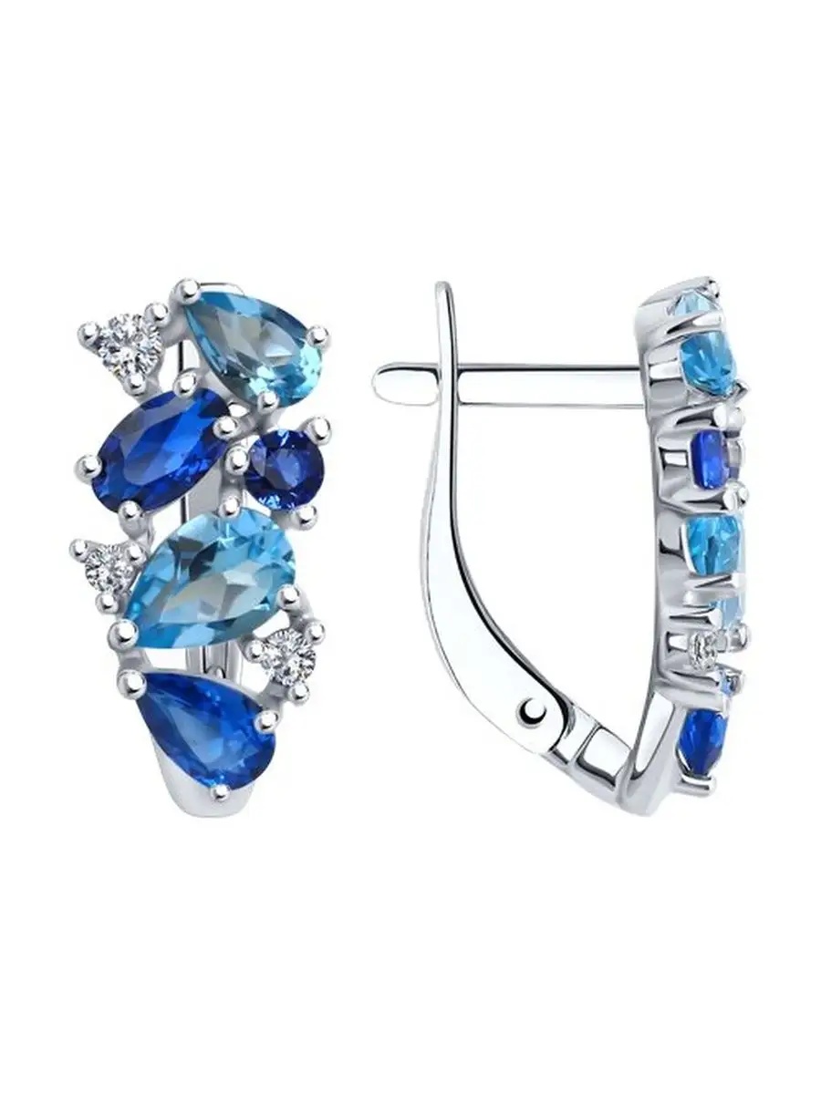 Ювелирные серьги из серебра
