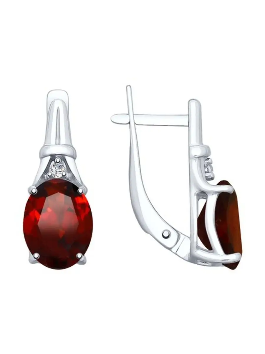 Ювелирные серьги из серебра
