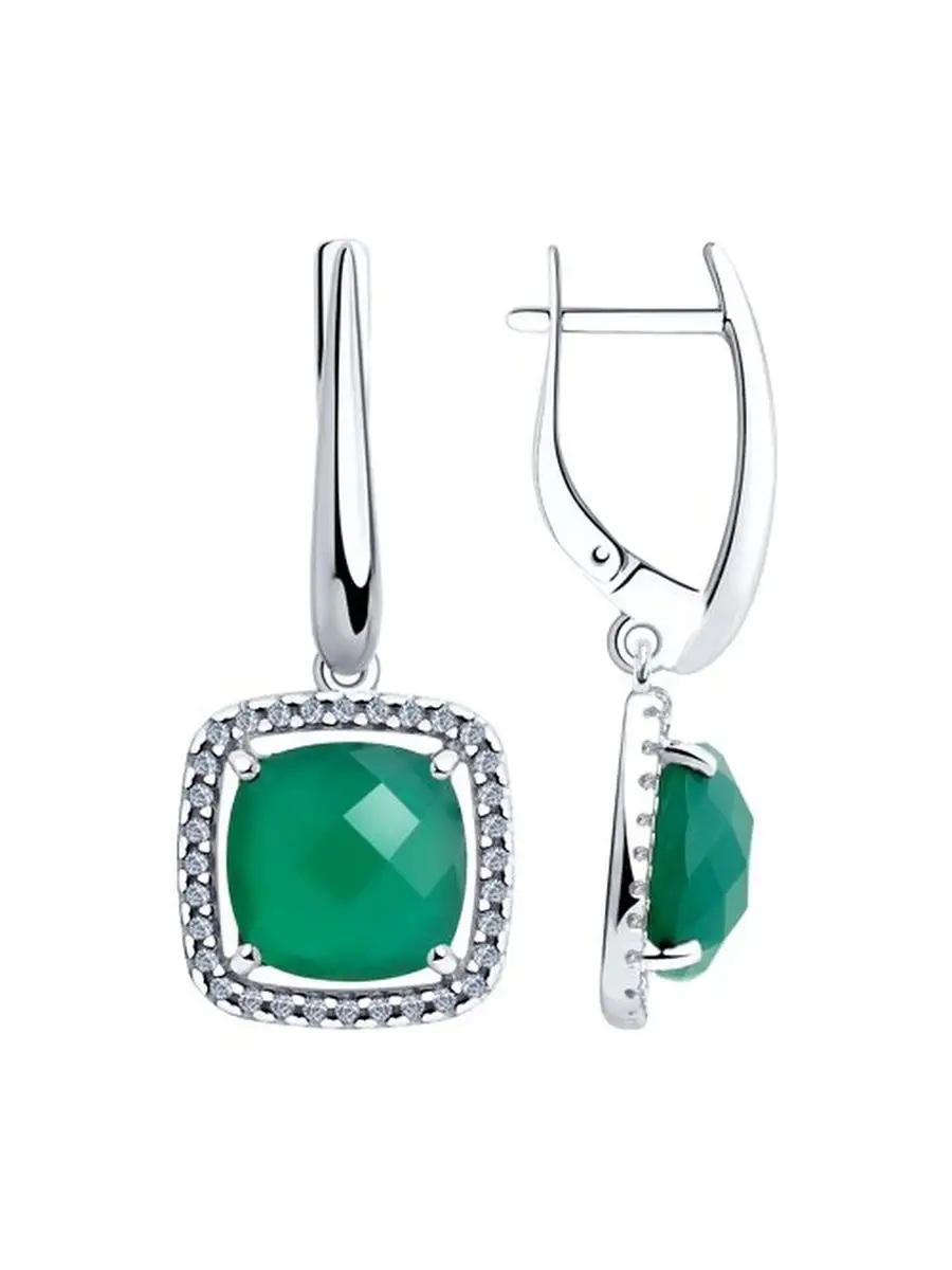 Ювелирные серьги из серебра