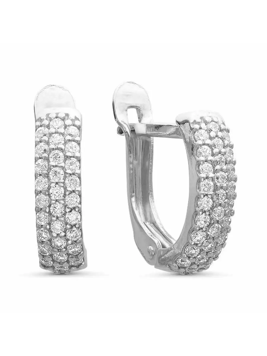 Ювелирные серьги из серебра