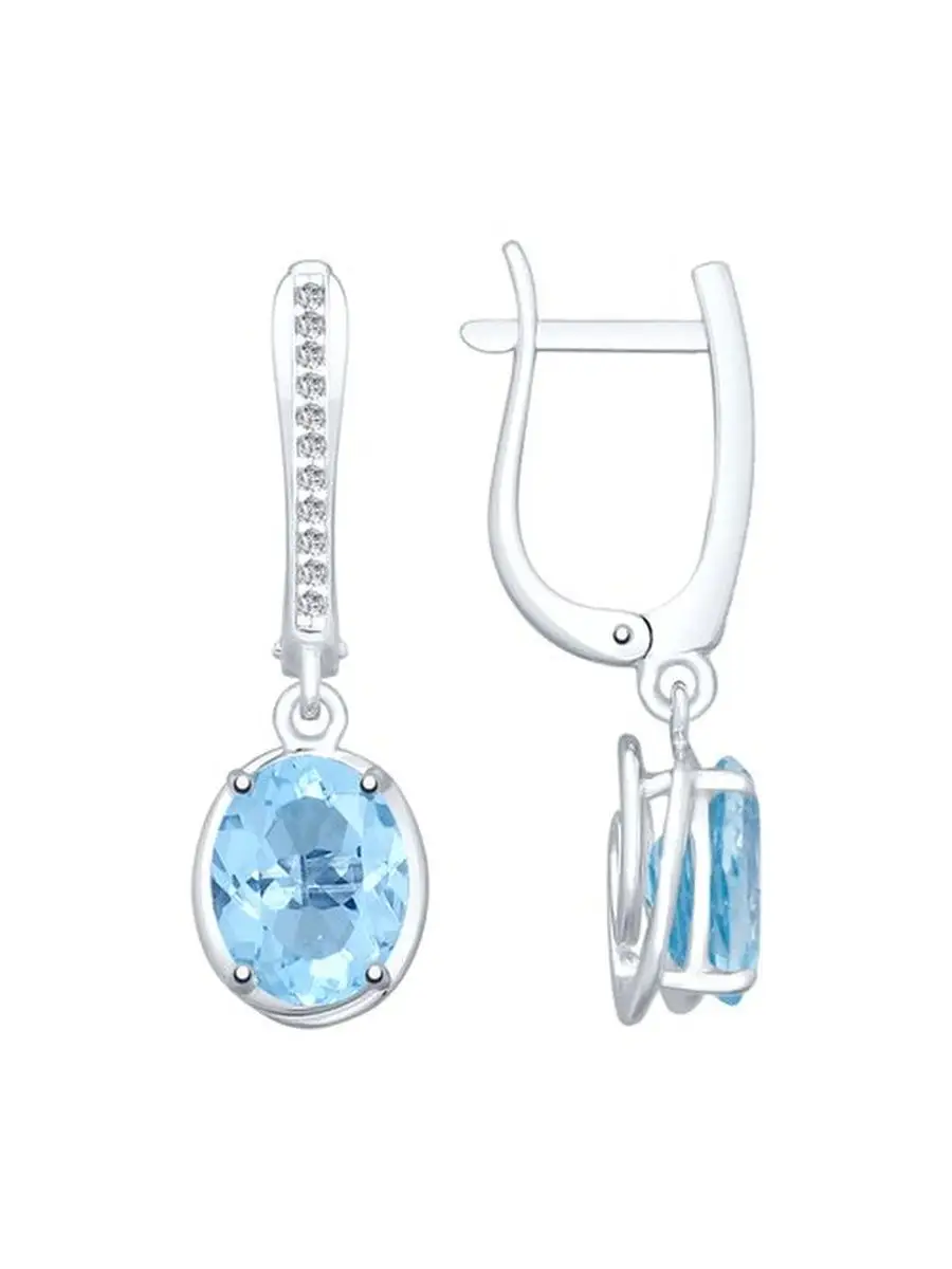 Ювелирные серьги из серебра