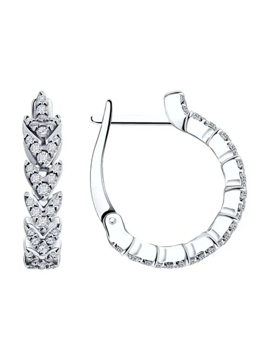 Ювелирные серьги из серебра