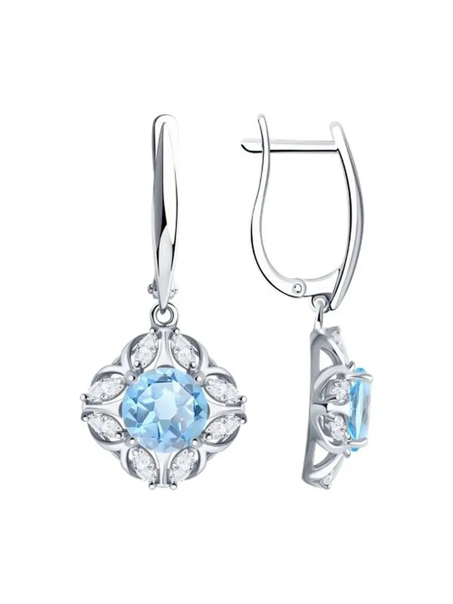 Ювелирные серьги из серебра