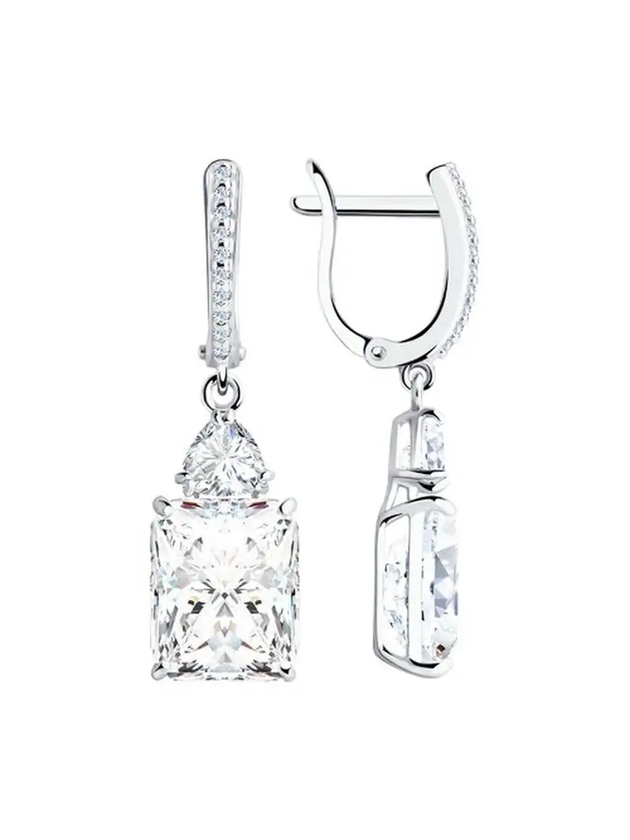 Ювелирные серьги из серебра