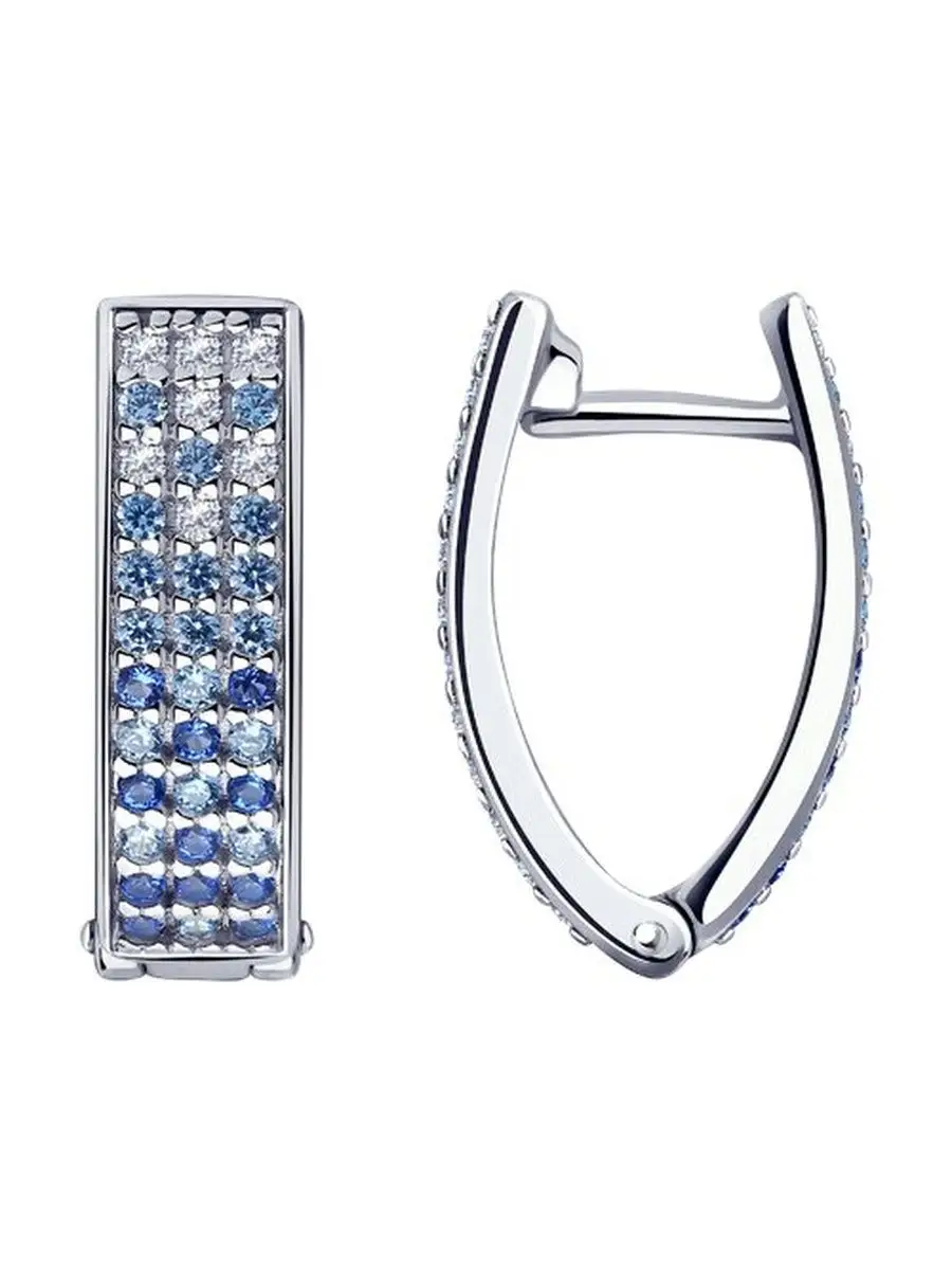 Ювелирные серьги из серебра