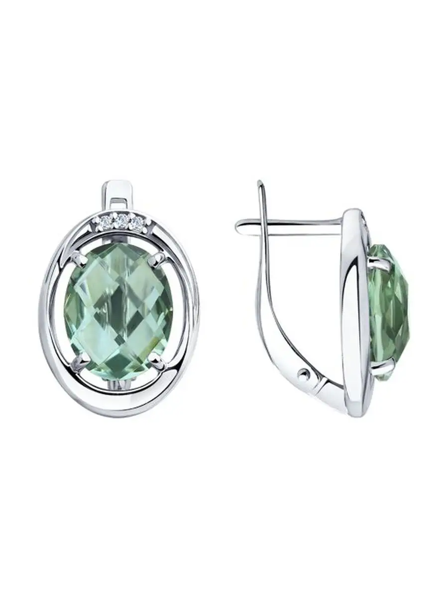Ювелирные серьги из серебра