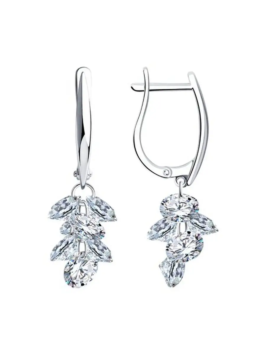 Ювелирные серьги из серебра