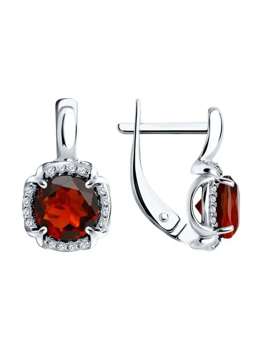 Ювелирные серьги из серебра
