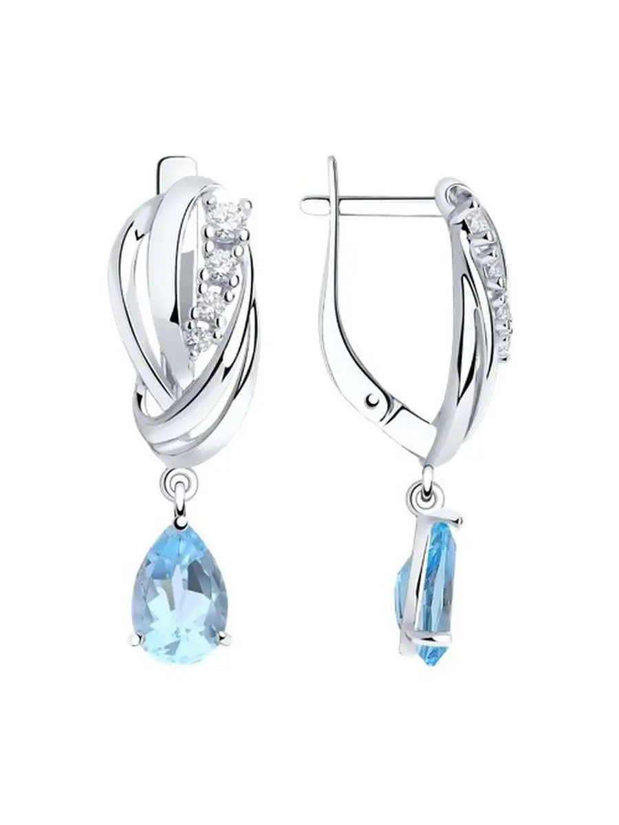 Ювелирные серьги из серебра