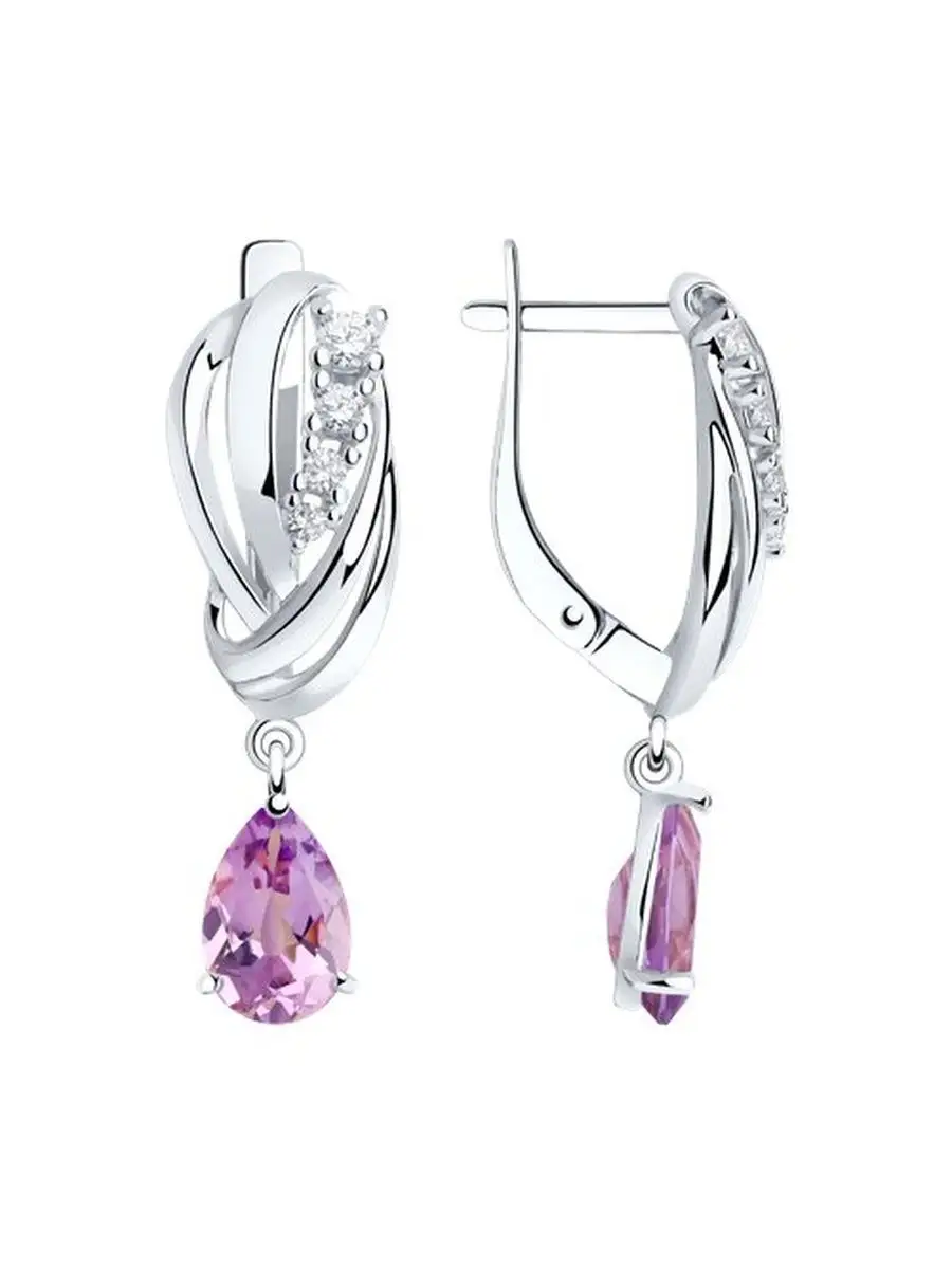 Ювелирные серьги из серебра