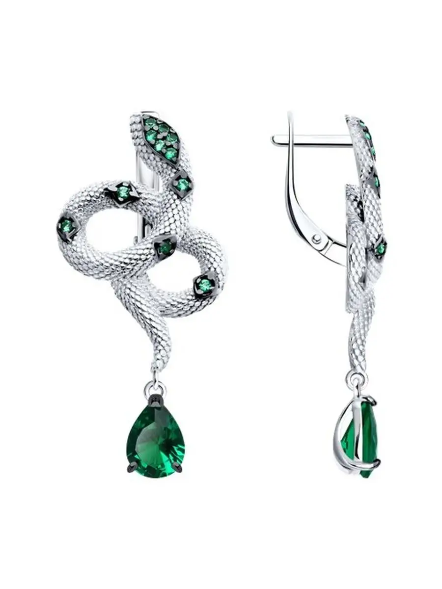 Ювелирные серьги из серебра
