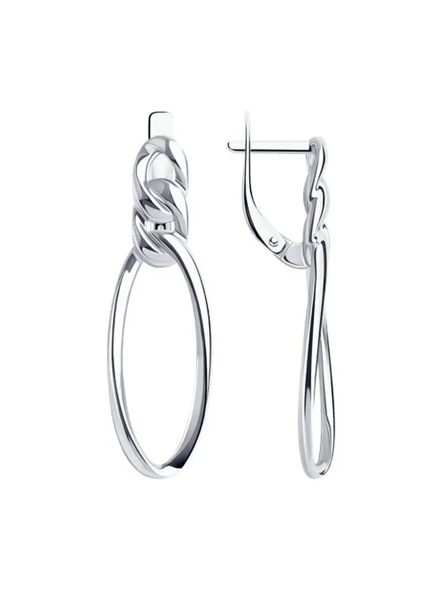 Ювелирные серьги из серебра