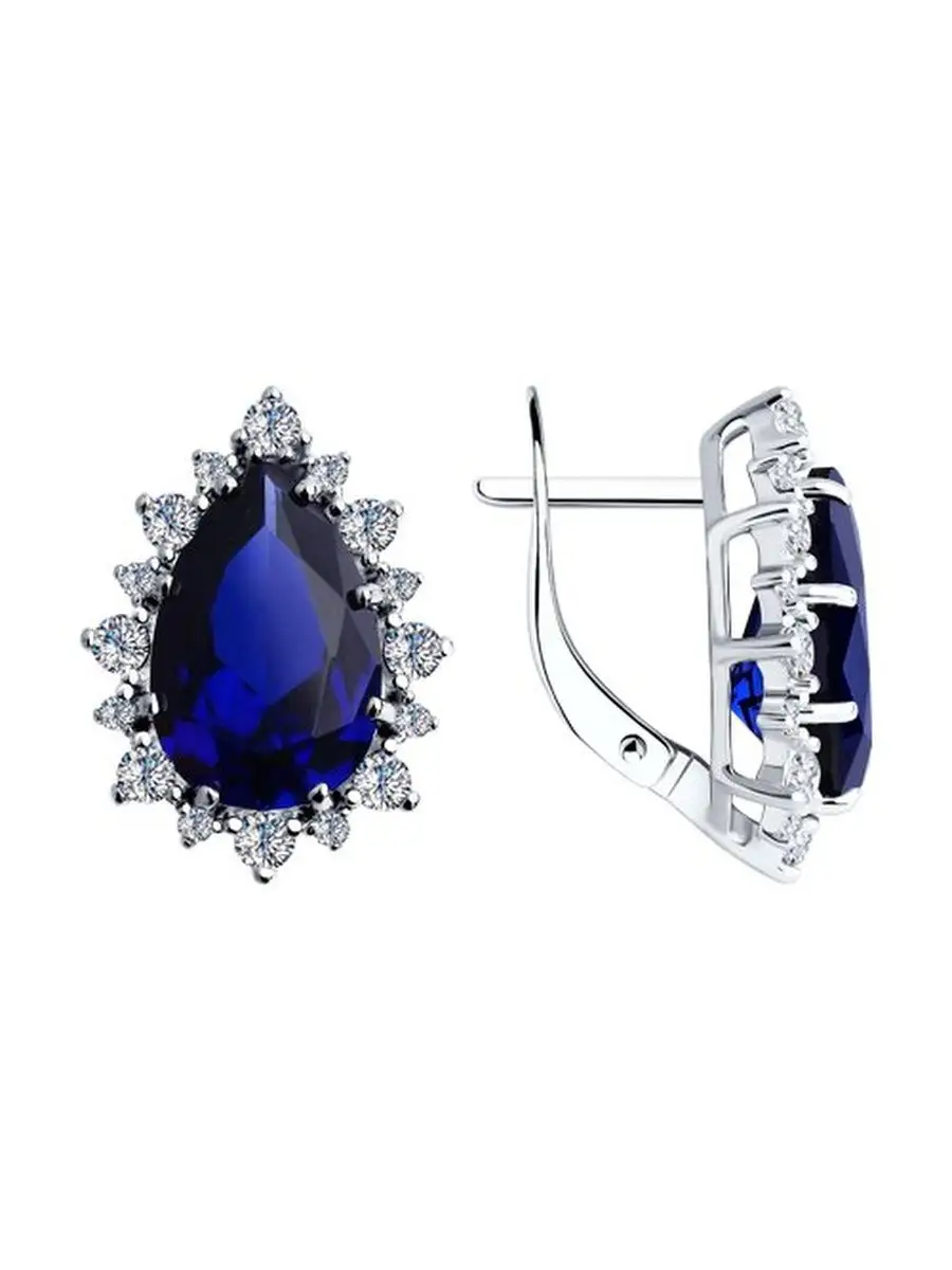 Ювелирные серьги из серебра