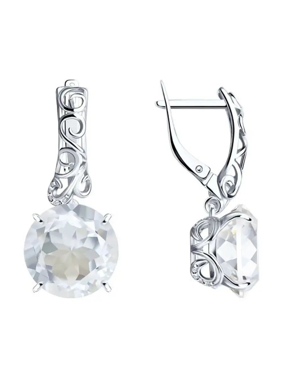 Ювелирные серьги из серебра