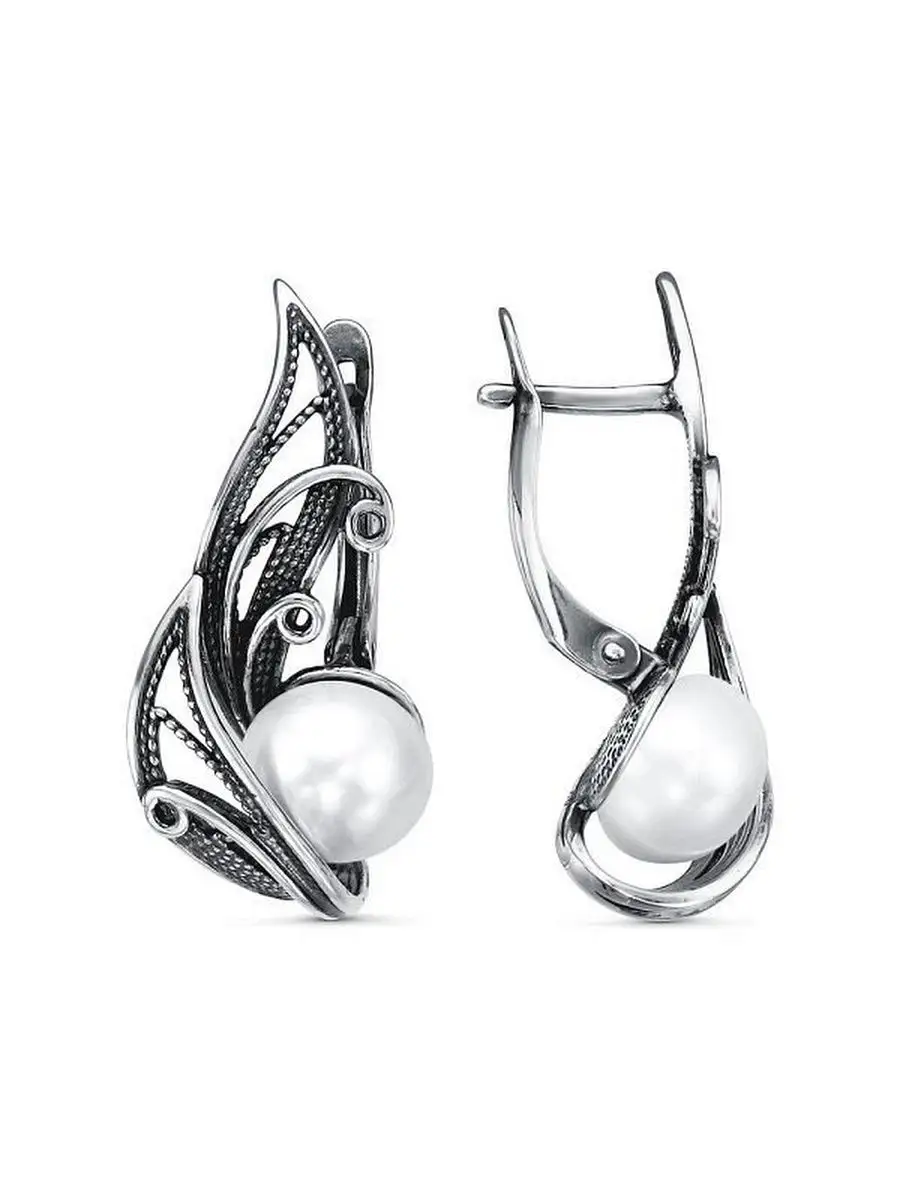 Ювелирные серьги из серебра