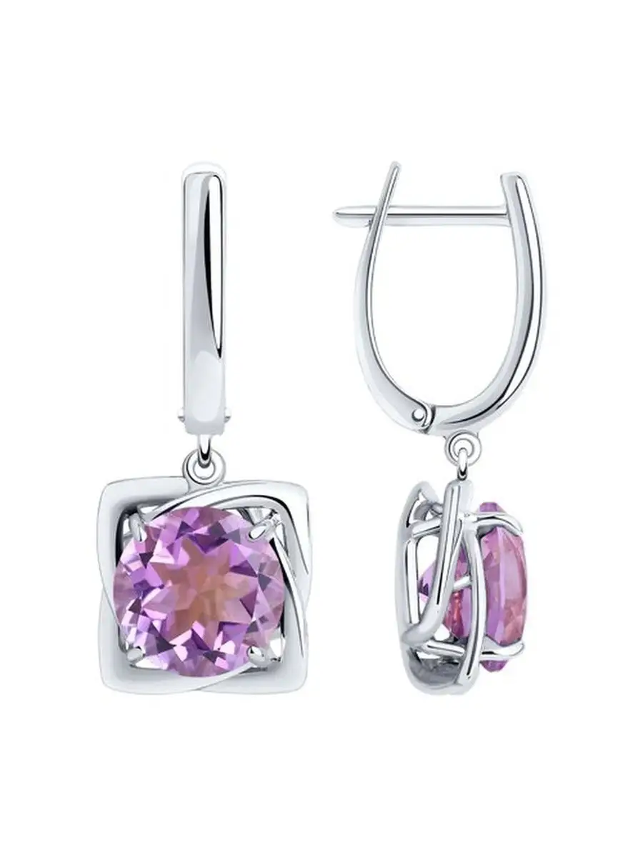 Ювелирные серьги из серебра