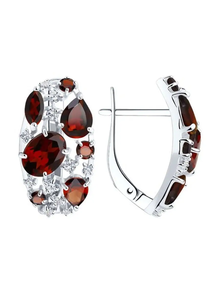 Ювелирные серьги из серебра