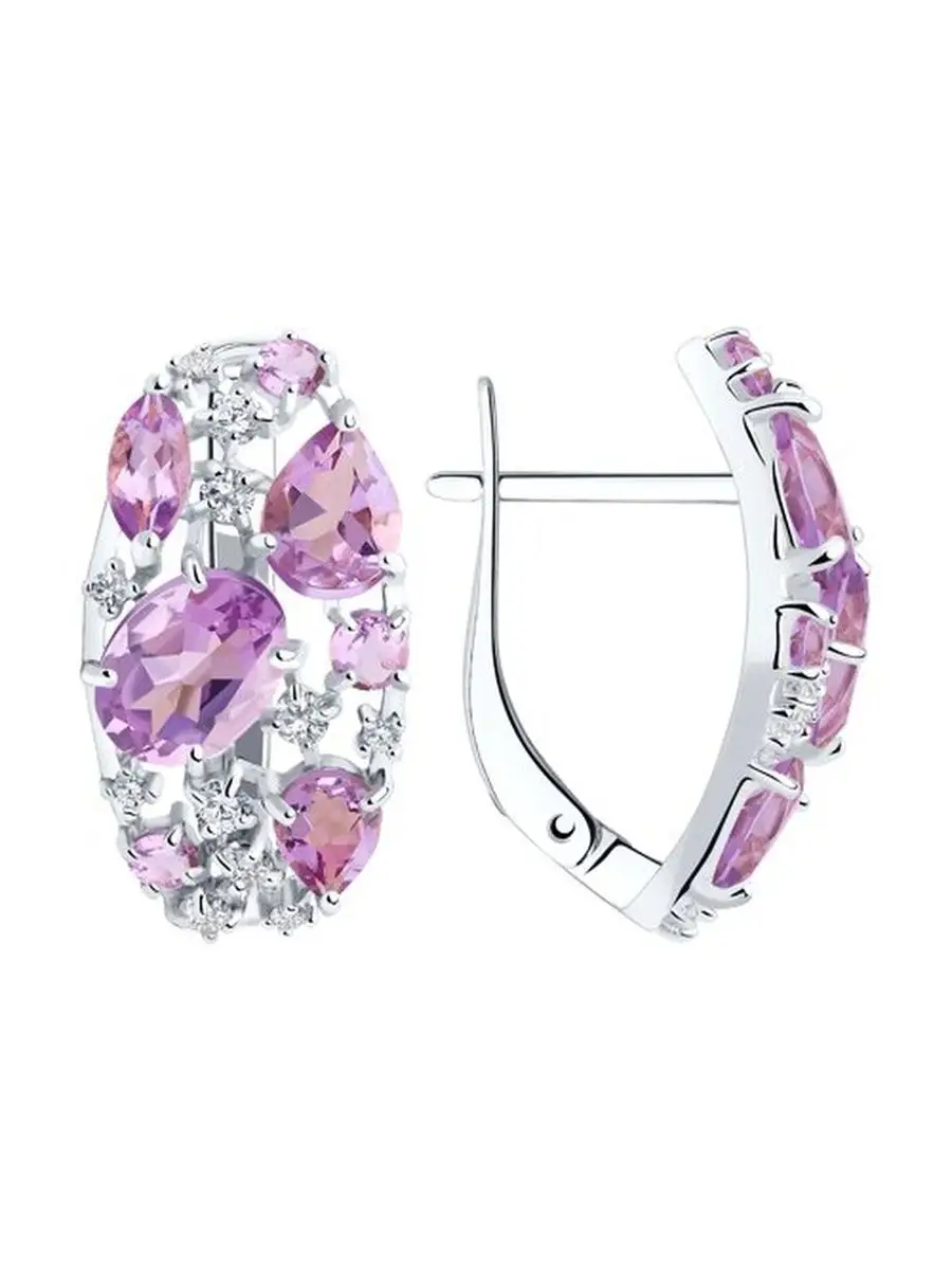 Ювелирные серьги из серебра