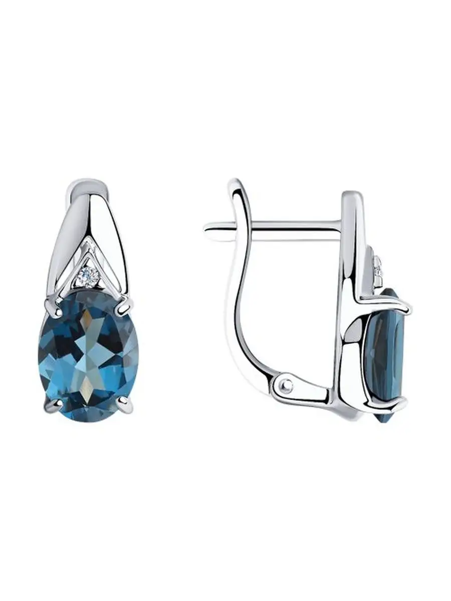 Ювелирные серьги из серебра