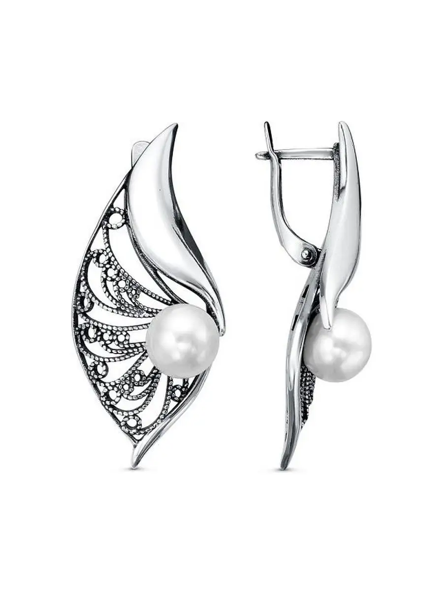 Ювелирные серьги из серебра