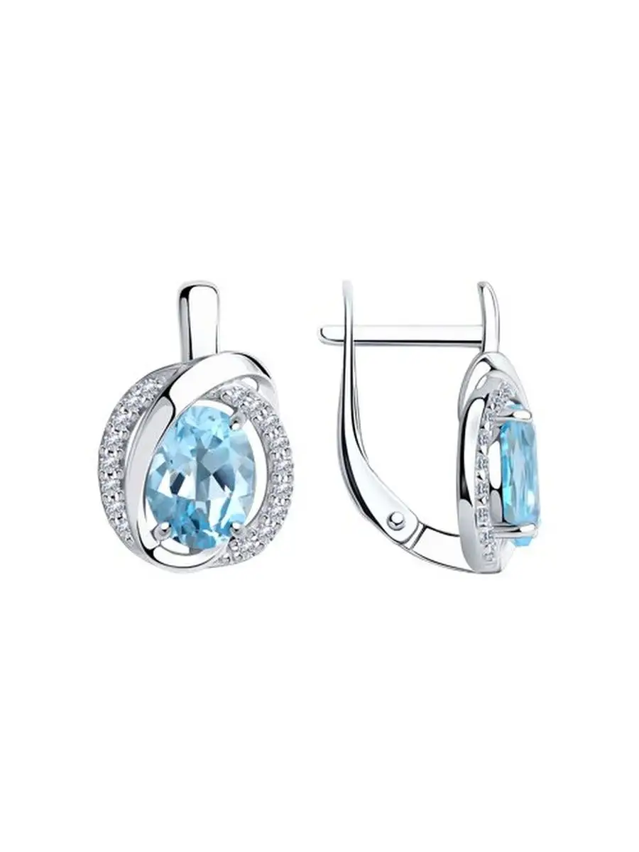 Ювелирные серьги из серебра