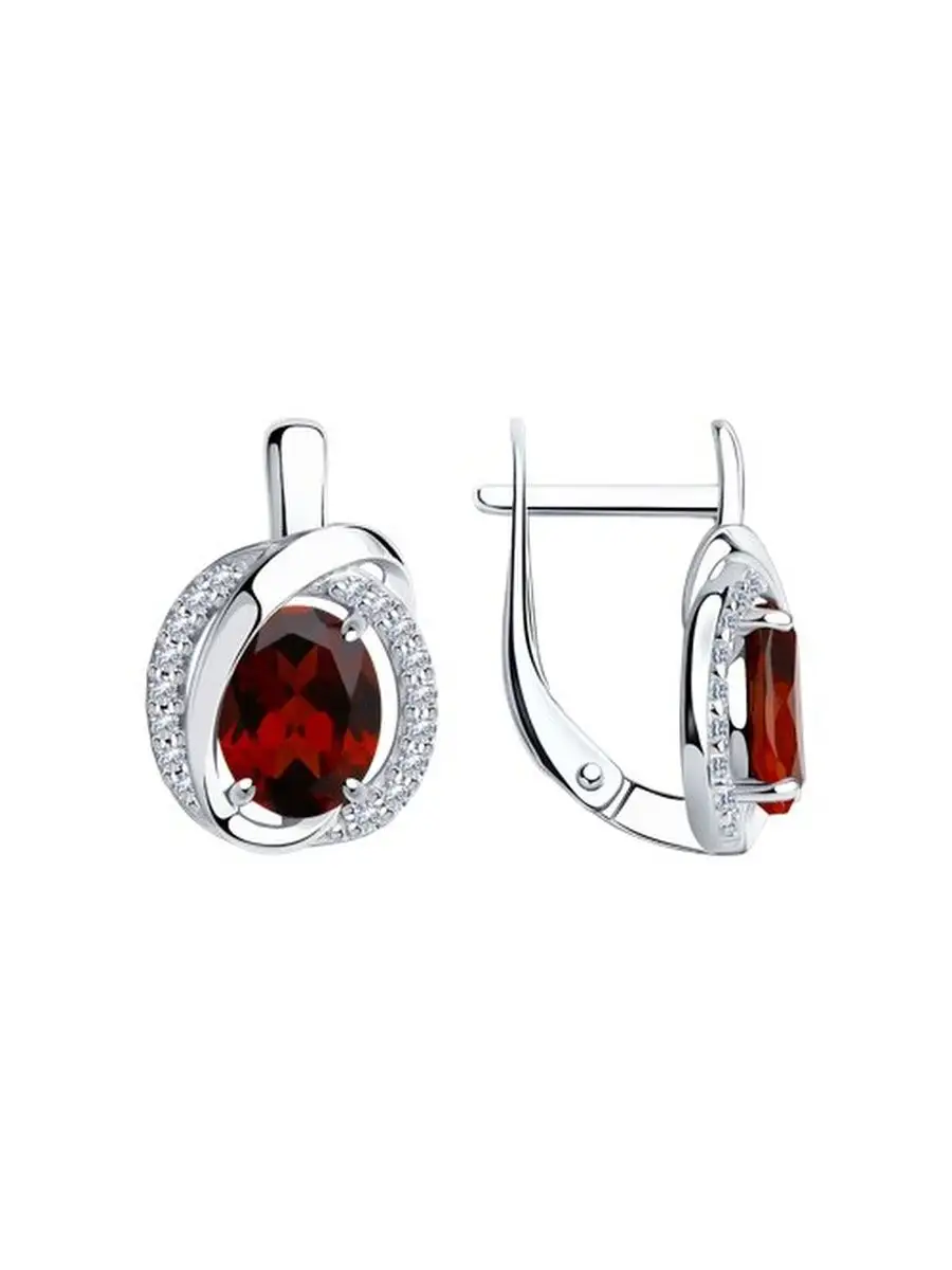 Ювелирные серьги из серебра