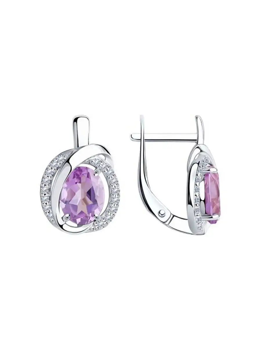 Ювелирные серьги из серебра