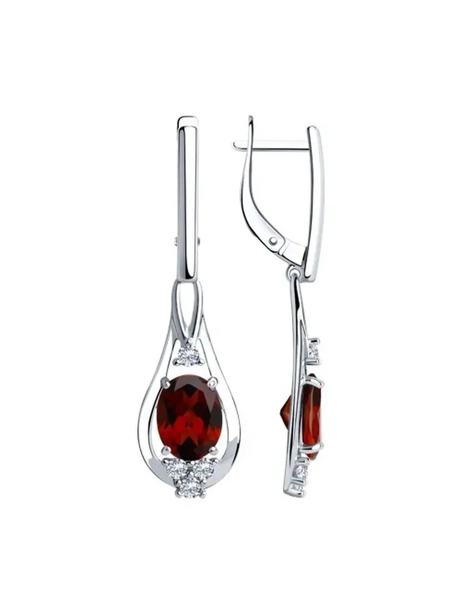 Ювелирные серьги из серебра