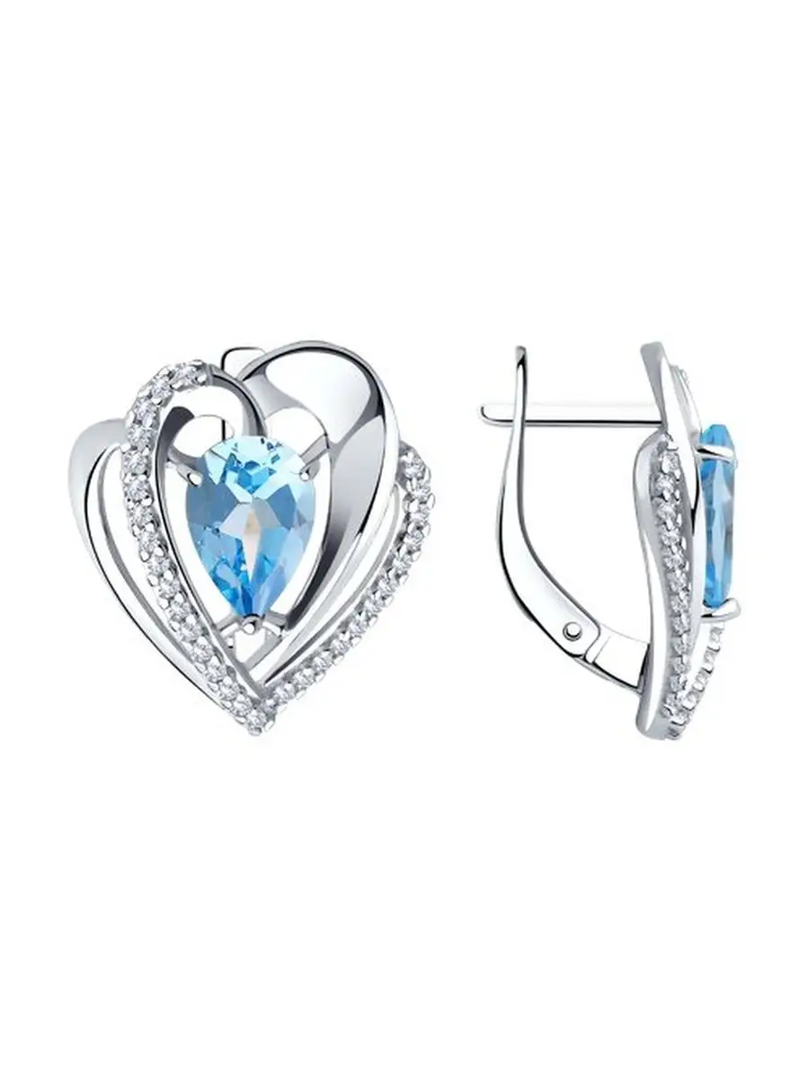 Ювелирные серьги из серебра