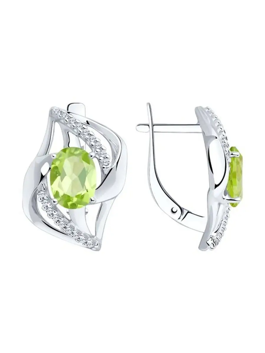 Ювелирные серьги из серебра
