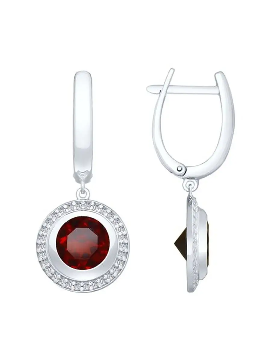 Ювелирные серьги из серебра
