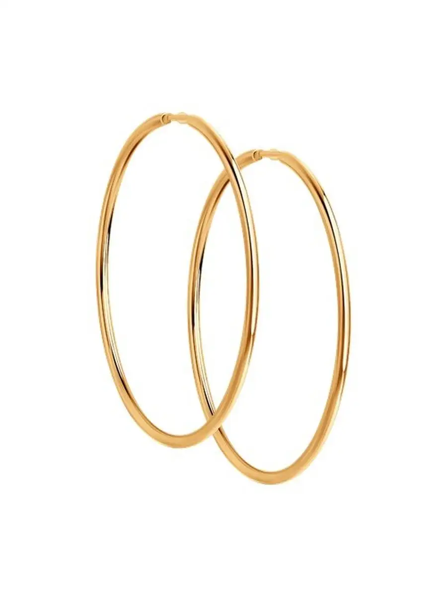 Серьги конго из золота 375 пробы