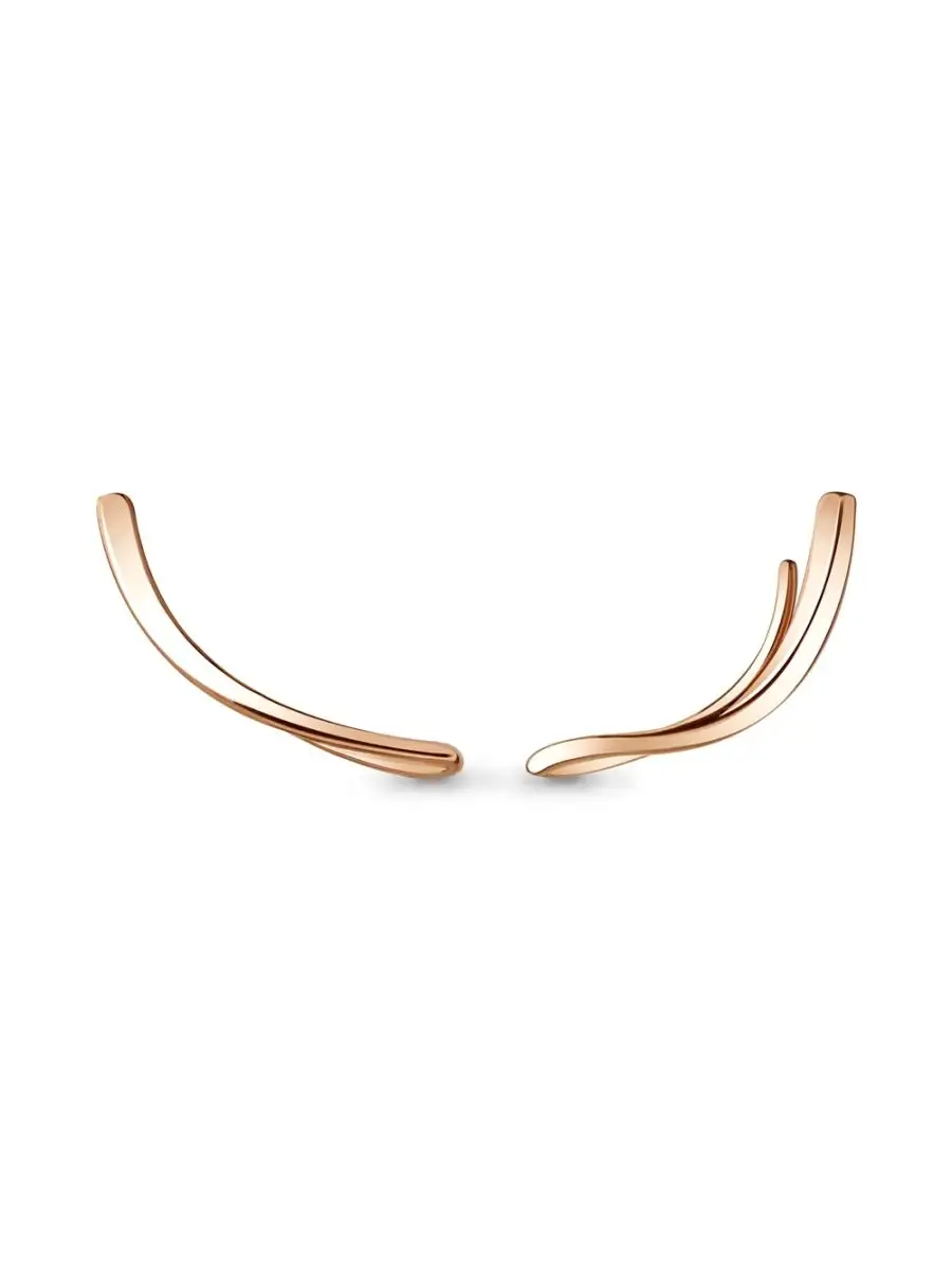 Серьги кафы из золота 375 пробы