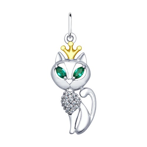 Подвеска из серебра кошка