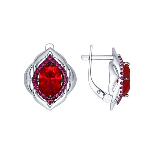 Серьги классические из серебра
