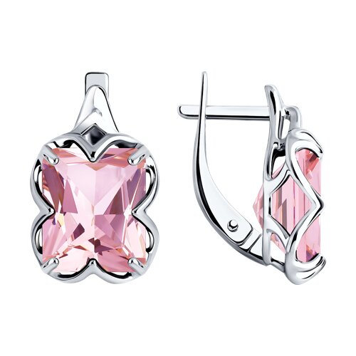 Серьги классические из серебра
