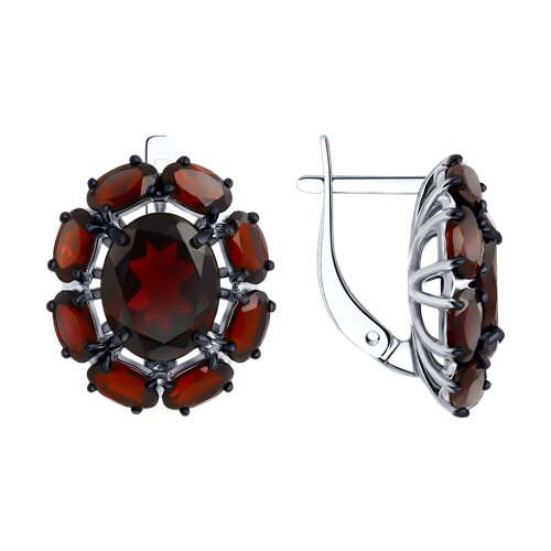 Серьги классические из серебра