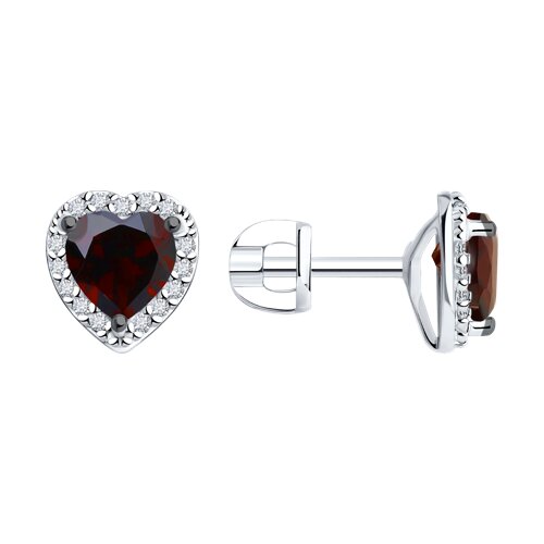 Серьги пусеты из серебра 925 пробы