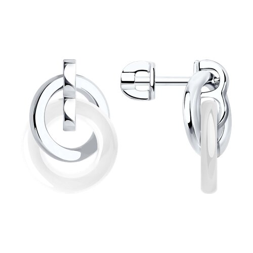 Серьги пусеты из серебра 925 пробы
