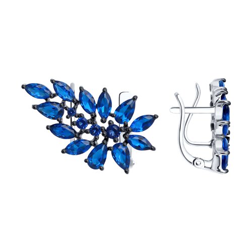 Серьги классические из серебра