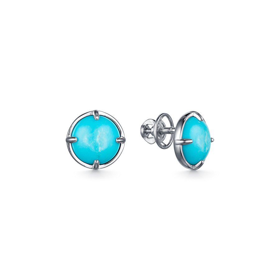 Серьги пусеты из серебра 925 пробы